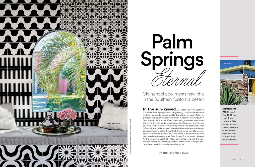 Palm Springs feature spread