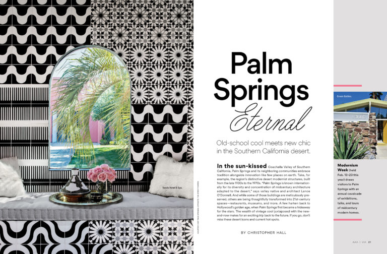 Palm Springs feature spread