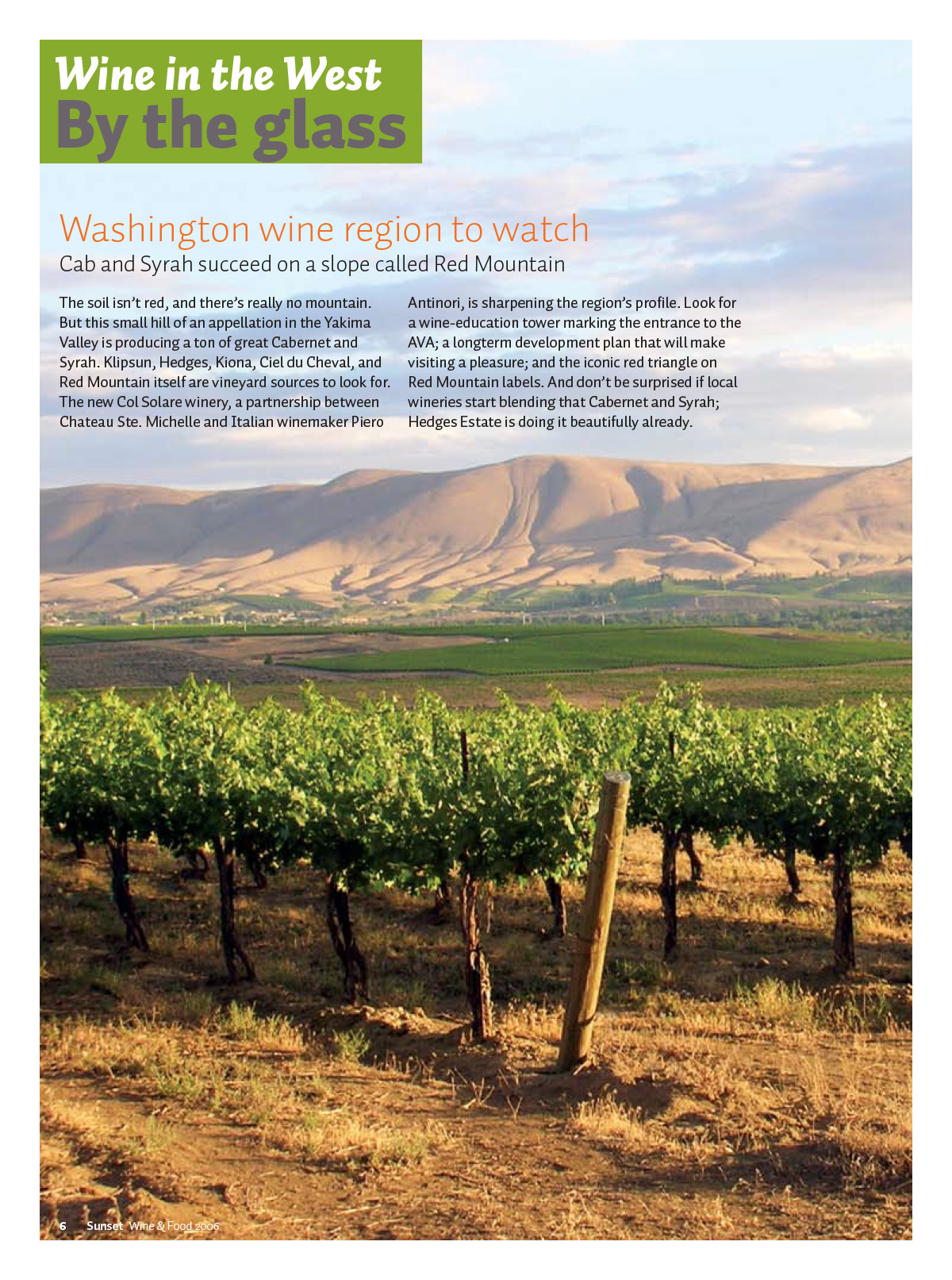 Wine in the West page