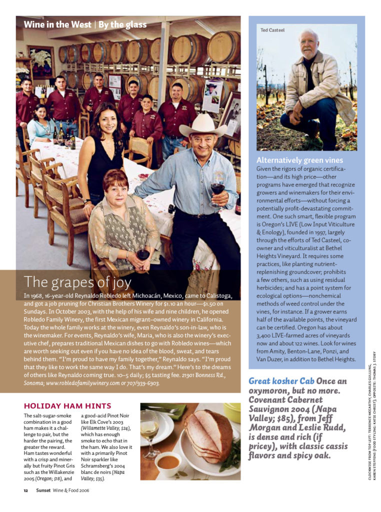Wine in the West page