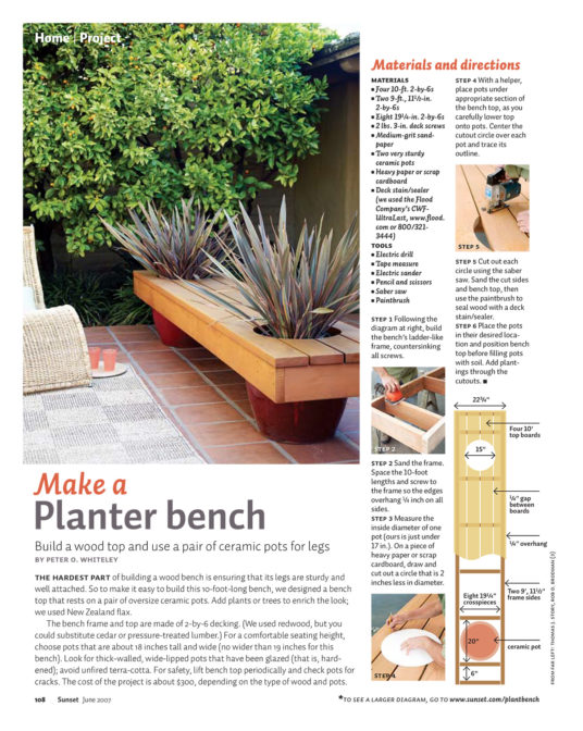 Make a Planter Bench