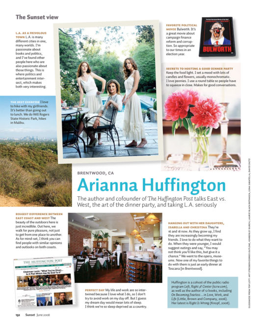 Arianna Huffington page