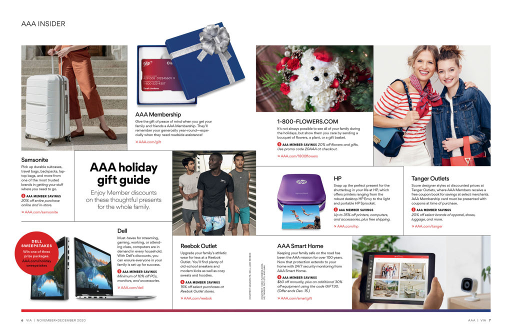 Insider gift guide spread