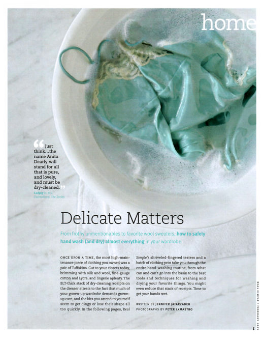 Delicate Matters page