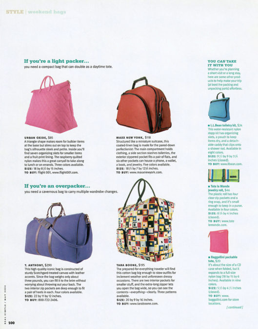 This Bag's For You page