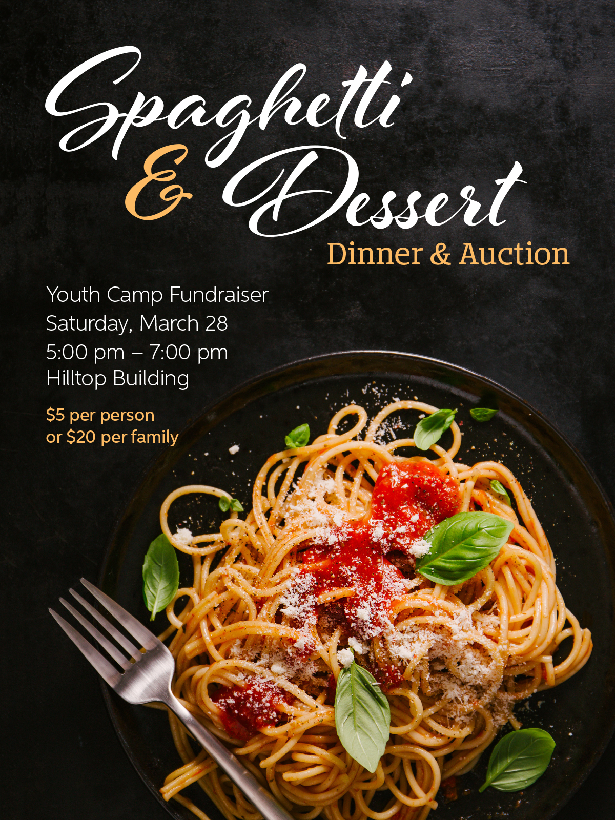 Spaghetti & Dessert poster