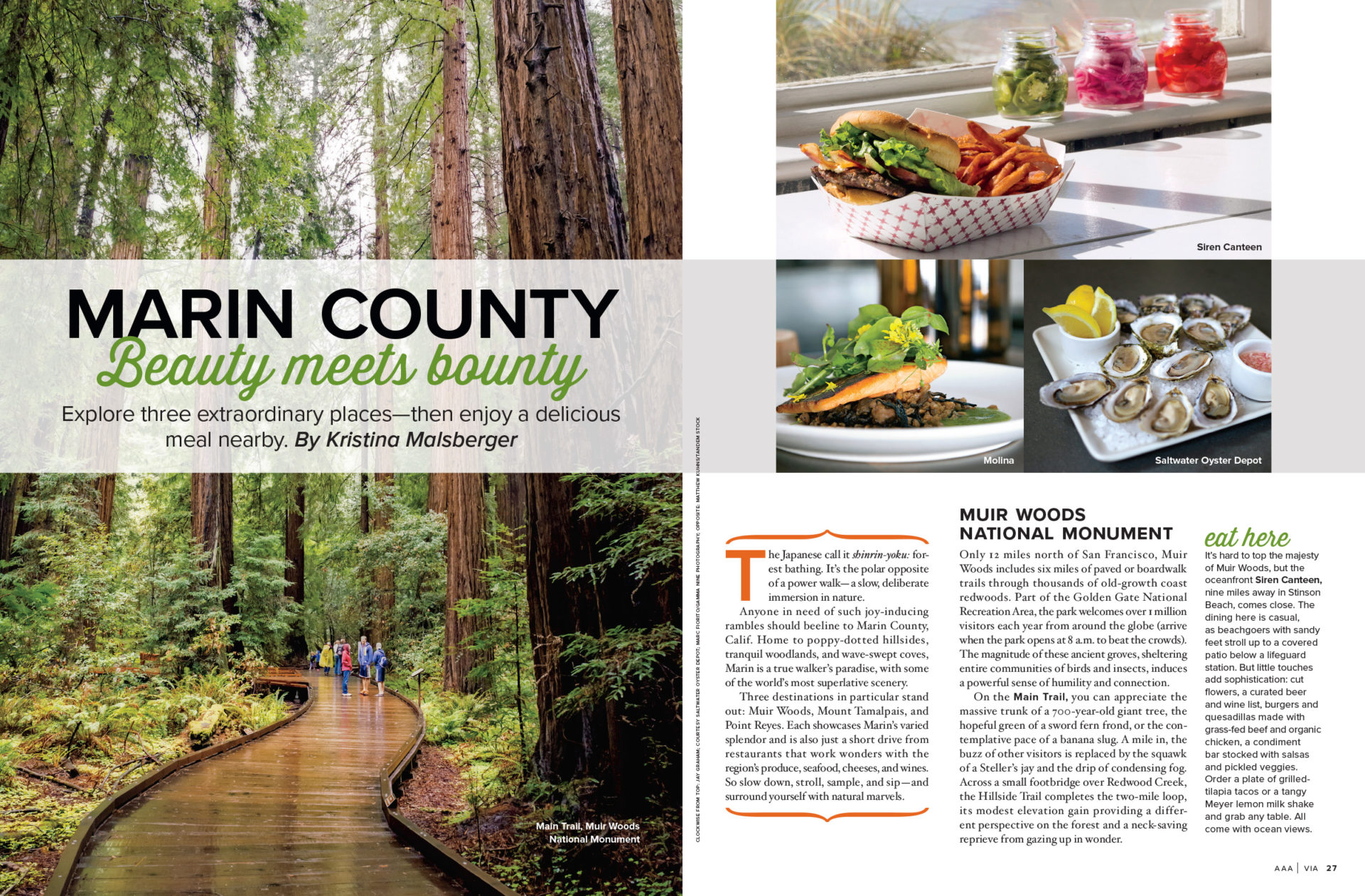 Marin County Beauty Meets Bounty spread